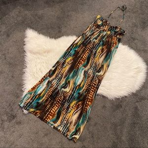 Printed maxi dress